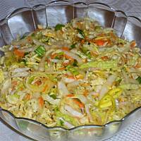 Kapusta pekińska z  porem wg Różyczki