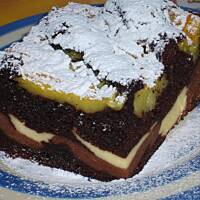 Czekoladowiec serowo- budyniowy z uśmiechem wg Różyczki