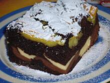 Fot. niebieska-różyczka, Czekoladowiec serowo- budyniowy z uśmiechem wg Różyczki