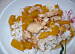 By bing_translator, Chicken breast with fruits, hot sauce