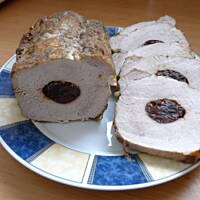 Schab ze śliwką bardzo soczysty