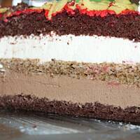 Tort czekoladowo-serowy