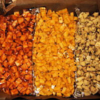 Kolorowe frytki wg M&Ł