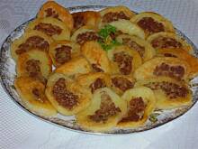 Fot. niebieska-różyczka, Przysmażane kluski z pieczarkami i wątróbką wg Mamy Różyczki