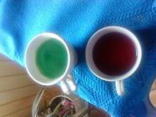 Fot. milenkaaa1988, galaretka+ sos+ snieżka --> mały, pyszny deserek od milenki