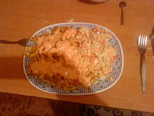 Fot. milenkaaa1988, pyszny obiadek Frytki + kawałki kurczaka od milenki