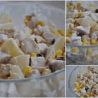 Sałatka z kurczaka i rodzynek