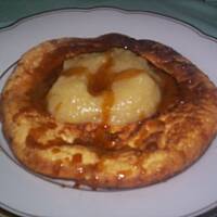 omlet śniadaniowy z musem jabłkowym