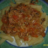 Makaron z tuńczykiem i grzybkami