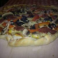 pizza na kamieniu - cienkie, idealne ciasto!