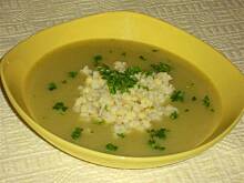 Fot. niebieska-różyczka, Krem porowo-koperkowy z zacierką