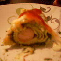 Parówki ze szpinakiem w cieście naleśnikowym