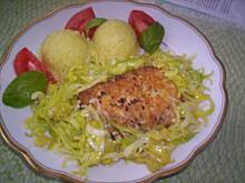 Fot. Mantu, rybka z porem w kokosowej panierce