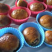 Drozdzowe buleczki nadziewane nutella