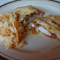 Filety pod warzywną pierzyną