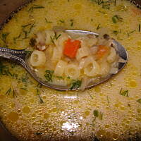 Pieczarkowa- mocno pieczarkowa z makaronem