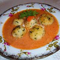 Kuleczki ryżowe z zupą pomidorową