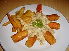 Fot. andzik86, Paluszki krabowe z sosem pieczarkowym PYSZNE!