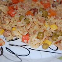 Risotto z mięsem mielonym i kiełbaską