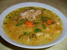 Fot. niebieska-różyczka, Zupa kapuśniak na żeberkach z fasolką