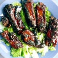 żeberka z miodkiem i cynmonem