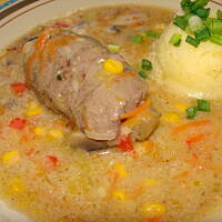 Zrazy w kolorowym sosie