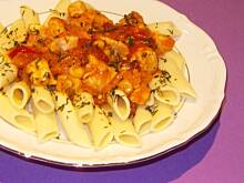 Fot. megii013, Penne z kurczakiem i sosem meksykańskim