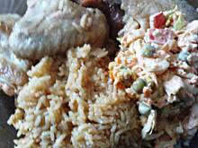 Fot. makusia, Skrzydełka  lub pałki z kurczaka zapiekane z ryżem