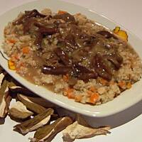 Wigilijna kasza z sosem grzybowym