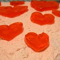 ciasto śmietanowo-wiśniowe całe różowe