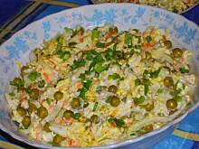 Fot. niebieska-różyczka, Surówka z kapusty pekińskiej z groszkiem