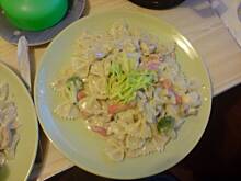 Fot. wampirka, Makaron z kurczkiem, wieprzowiną i warzywami