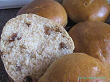 Fot. kordaszka, Razowe bułeczki z rodzynkami - szybkie!