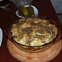 Zapiekanka: ziemiaki+cebulka