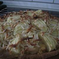 Jablkowo - migdalowe ciasto marcepanowe