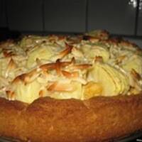 Jablkowo - migdalowe ciasto marcepanowe