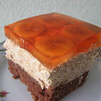 Biszkopt z masą bananową