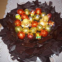 czekoladowe ptasie gniazdo