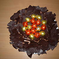 czekoladowe ptasie gniazdo