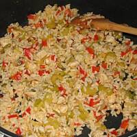 Ryż z selerem naciowym i kurczakiem