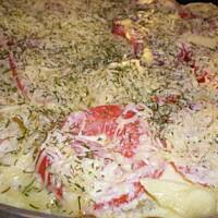 tortilla hiszpańska z salami