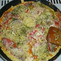 tortilla hiszpańska z salami