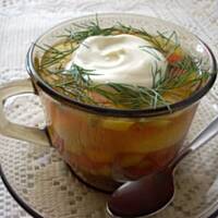 Galaretka z papryką i jajeczkami