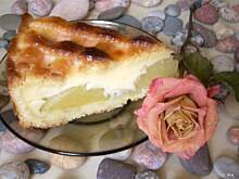 Fot. izeczka, Torcik waniliowy z gruszkami