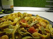 Fot. bahus, Tortiglioni z krewetkami