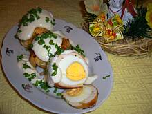 Fot. niebieska-różyczka, Wielkanocne jajka w  drobiowej osłonce