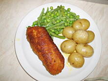 Fot. ewadarnowska, Kotlet De Volaille z mozarellą