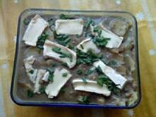 Fot. kaniew, Zapiekanka z kurczaka i wątróbki w sosie pieczarkowym