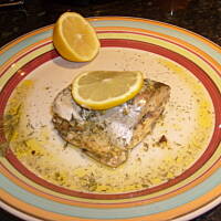 Pieczony śledź w folii