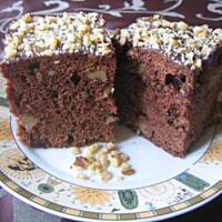 ciasto czekoladowe bakaliowo-jabłkowe
